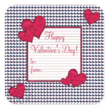Happy Valentine's Day Gift Label Sticker