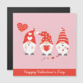 Happy Valentines Day Gnomes Red Pink (Voorkant / Achterkant)
