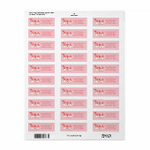 Happy Valentines Day Gnomes Red Pink Etiket (Full Sheet)