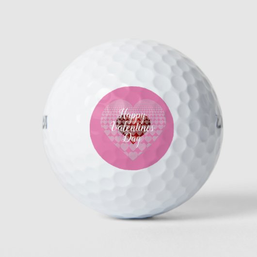 Happy Valentines Day Golfballen (Voorkant)