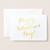 Happy Valentine's Day gouden script kalligrafie