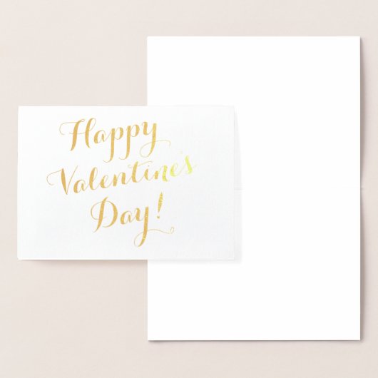 Happy Valentine's Day gouden script kalligrafie Folie Kaarten (Display)
