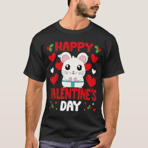Happy Valentines Day Hamster Heart Love Animal T-shirt