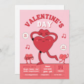 Happy Valentines Day hart Feestdagenkaart (Voorkant / Achterkant)