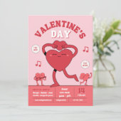 Happy Valentines Day hart Feestdagenkaart (Staand voorkant)