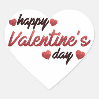 Happy Valentine's Day Hart Sticker