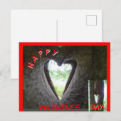 Happy Valentines Day Heart in Tree Briefkaart (Voorkant / Achterkant)