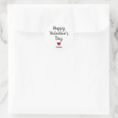 Happy Valentines Day Heart Script Stickers (Tas)