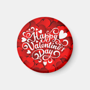 Happy Valentine's Day Heart Shape-23803 Magneet