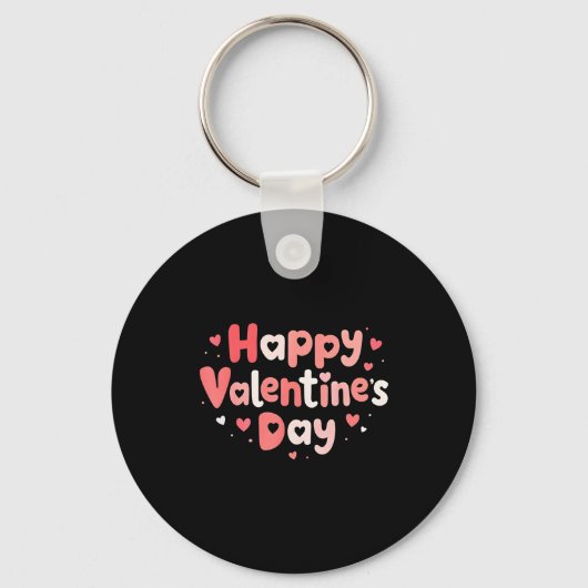 Happy Valentines Day Heart Teacher Funny Matching  Sleutelhanger (Voorkant)