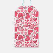 Happy Valentine's Day Heart Valentines   Cadeaulabel (Achterkant)