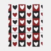 Happy Valentines Day Hearts Pattern Fleece Deken (Voorkant)