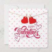 Happy Valentines Day Holiday Kaart (Voorkant)