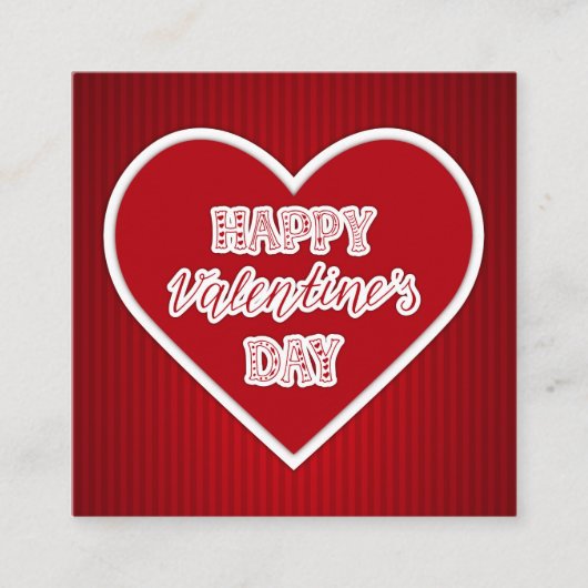 Happy Valentine's Day Informatiekaartje (Voorkant)