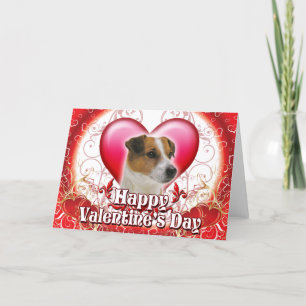 Happy Valentines Day Jack Russell Feestdagen Kaart