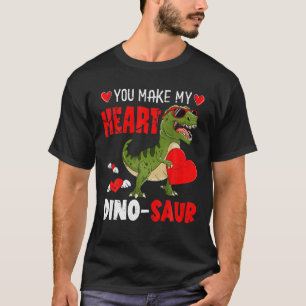 Happy Valentines Day Je maakt mijn hart Dinosaur B T-shirt