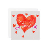 Happy Valentine's Day Kaart (Voorkant / Achterkant in situ)
