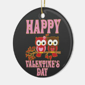 Happy Valentine's Day Keramisch Ornament (Links)