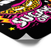 Happy Valentine's Day Leopard Lips Ur Some Sugar A Poster (Hoek)