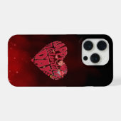 Happy Valentine's Day Love Heart iPhone Hoesje (Achterkant horizontaal)