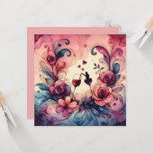 Happy Valentines Day Love Kaarten (Voorkant / Achterkant in situ)