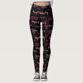 Happy Valentine's day Love Script Gift Leggings (Voorkant)