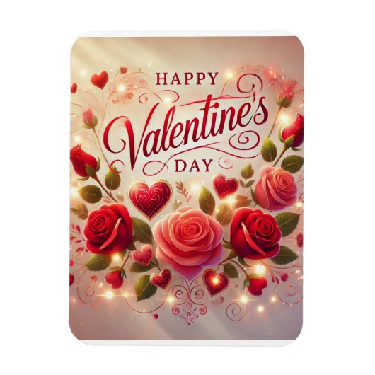 Happy Valentine's Day Magneet (Verticaal)