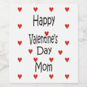Happy Valentine's Day Mam Wijn Etiket (Enkel label)
