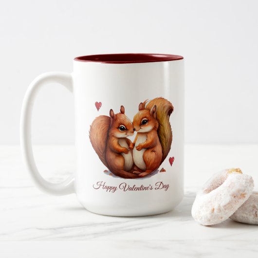 Happy Valentine's Day Mok (Met donut)