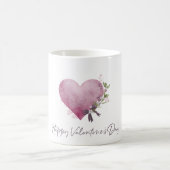 Happy Valentine's Day Mug With Floral Heart (Centre)