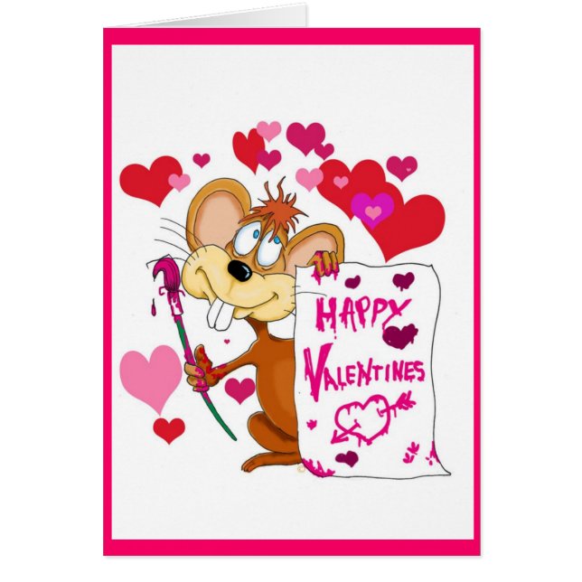 Happy Valentines Day muis (Voorkant)