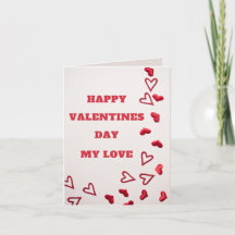 Happy Valentines Day my Love Wenskaart