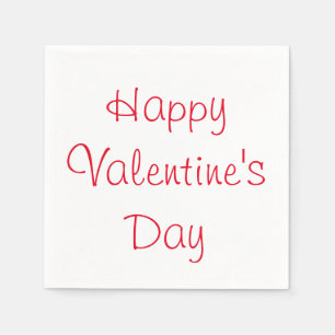 Happy Valentine's Day Napkins Servetten