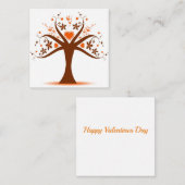 Happy Valentines Day Notitiekaartje (Voorkant / Achterkant)