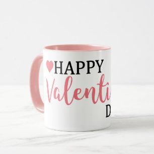 Happy Valentine's Day oranje koffie mok