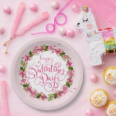 Happy Valentine's Day Papieren Bordje (Feest)