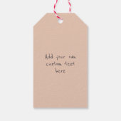 Happy Valentine's Day Peach Lace Heart Cadeaulabel (Achterkant)