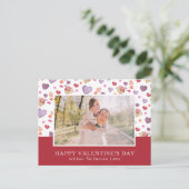 Happy Valentine's Day Photo Briefkaart (Staand voorkant)