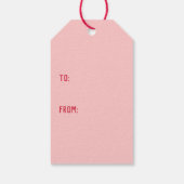 Happy Valentines Day Pickup Truck Love Dogs Cadeaulabel (Achterkant)