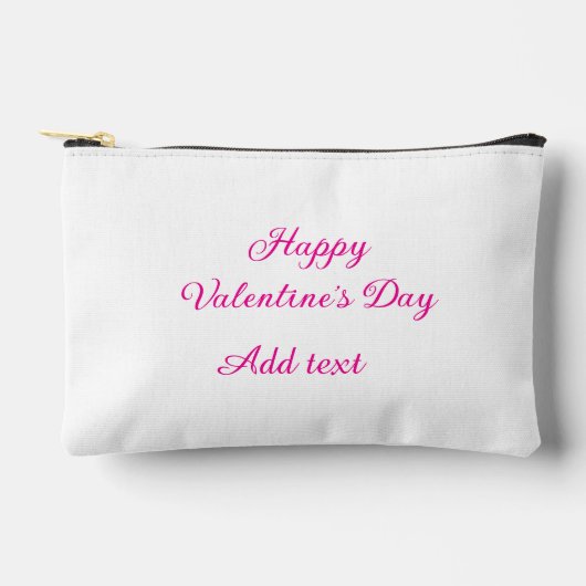 Happy Valentine's day pink text name message Etui (Voorkant)