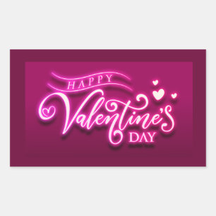 Happy Valentines Day Rechthoekige Sticker