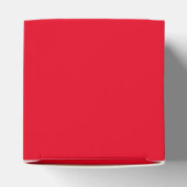 Happy Valentine's Day Red Harts aangepaste script Bedankdoosjes (Bovenkant)