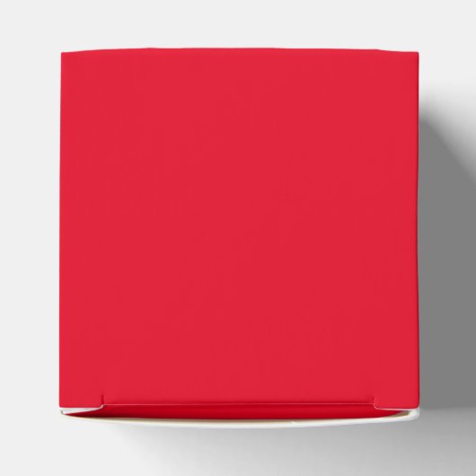 Happy Valentine's Day Red Harts aangepaste script Bedankdoosjes (Bovenkant)