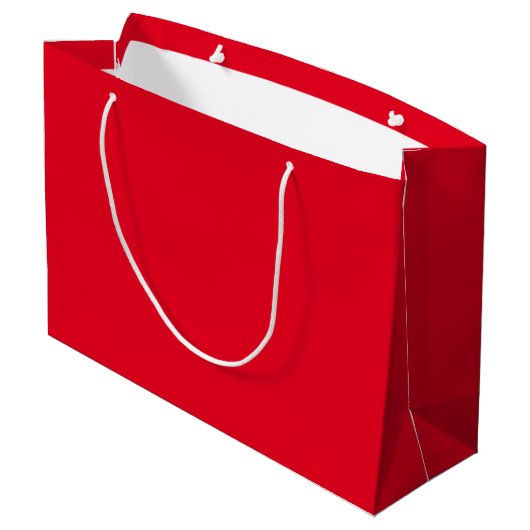 Happy Valentine's Day Red Harts aangepaste script Groot Cadeauzakje (Achterkant Gekanteld)