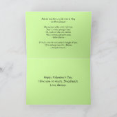 Happy Valentine's Day Red Rose Kaart (Binnen)