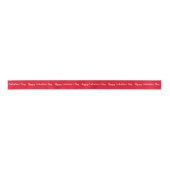Happy Valentine's Day Red White Script Text Lint (Voorkant)