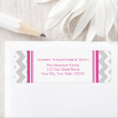 Happy Valentine's Day Return Address Labels roze (Insitu)