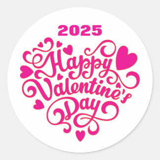Happy Valentine's Day Ronde Sticker