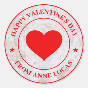 Happy Valentine's Day Ronde Sticker