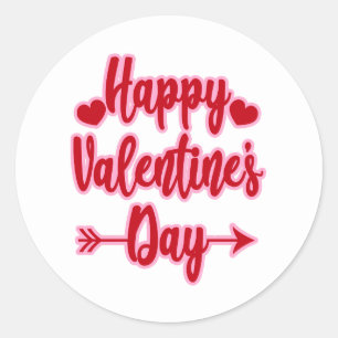 Happy Valentine's Day Ronde Sticker